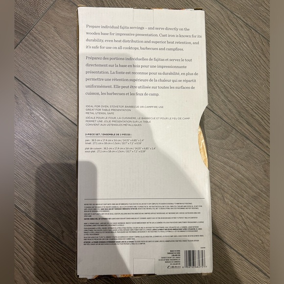 Cast iron mini fajita pan with trivet 🍳 - Picture 2 of 2